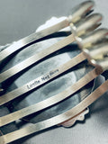 Nez Heart Of Jasper Native American Navajo Sterling Silver Bracelet 138 Grams-Nativo Arts