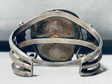 Important Native American Navajo Guild Early Vintage Native American Navajo Sterling Silver Turquoise Bracelet-Nativo Arts