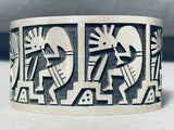 Reminder To Enjoy Life Symbolic Vintage Native American Hopi Sterling Silver Bracelet-Nativo Arts