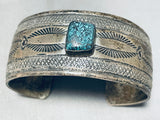 Red Mountain Turquoise!! Vintage Native American Navajo Sterling Silver Bracelet Cuff-Nativo Arts