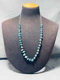 Native American Noteworthy Vintage Santo Domingo Turquoise Shell Necklace-Nativo Arts