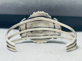 Majestic Native American Zuni Sleeping Beauty Turquoise Cluster Sterling Silver Bracelet-Nativo Arts