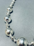 Dazzling Vintage Native American Navajo Sterling Silver Necklace-Nativo Arts