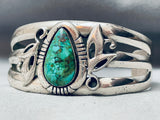 Rare Vintage Native American Navajo Royston Turquoise Sterling Silver Bracelet Old-Nativo Arts