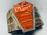 Layers Of Ancient Sand!! Vintage Native American Navajo Sterling Silver Bracelet-Nativo Arts