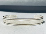Magnificent Vintage Native American Navajo Sterling Silver Signed Bracelet-Nativo Arts