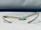 Unique Vintage Native American Navajo Morenci Turquoise Sterling Silver Bracelet-Nativo Arts