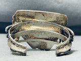 Heavy 87 G Vintage Navajos Natural Royston Sterling Silver Bracelet-Nativo Arts