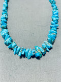 Incredible Vintage Native American Navajo Turquoise Sterling Silver Necklace-Nativo Arts