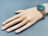 Amazing Vintage Native American Navajo Royston Turquoise Sterling Silver Bracelet-Nativo Arts
