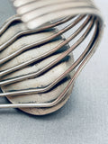 Very Rare Vintage Navajo Purple Abalone Shell Sterling Silver Bracelet-Nativo Arts