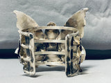 The Biggest Butterfly Bracelet!! 162 Grams Turquoise Sterling Silver Native American Navajo-Nativo Arts