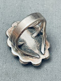 Carico Lake Turquoise Vintage Native American Navajo Sterling Silver Ring Old-Nativo Arts