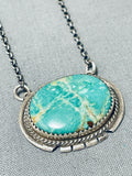 Fabulous Vintage Native American Navajo Royston Turquoise Sterling Silver Necklace-Nativo Arts