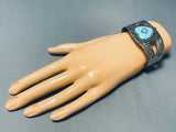 Love Of Turquoise Vintage Sterling Silver Bracelet Cuff-Nativo Arts