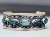 One Of The Most Unique Navajo Abalone Shell Sterling Silver Bracelet-Nativo Arts