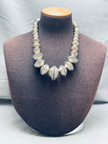 367 Grams!! Vintage Native American Navajo Coins Heavy Hand Tooled Necklace-Nativo Arts