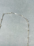 Cowskull Vintage Navajo Sterling Silver Feather Necklace-Nativo Arts