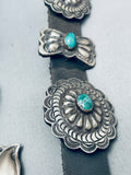 Native American Mike Rogers Vintage Navajo Turquoise Sterling Silver Concho Belt-Nativo Arts