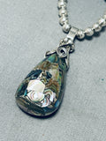 Native American Important Vintage Francisco Gomez Turquoise Sterling Silver Necklace-Nativo Arts