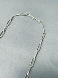 Authentic Be Nebagye (d) Vintage Native American Navajo Turquoise Sterling Silver Necklace-Nativo Arts
