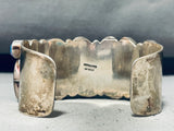 Dazzling Vintage Signed Native American Zuni Morenci Royston Turquoise Lapis Silver Bracelet-Nativo Arts