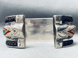 One Of The Most Intricate Vintage Southwest Sterling Silver Bracelet-Nativo Arts
