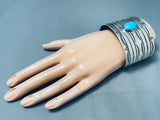 Linda Johnson Tremendous Sleeping Beauty Turquoise Sterling Silver Bracelet-Nativo Arts