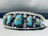 Eunice Cla Vintage Native American Navajo Turquoise Sterling Silver Bracelet-Nativo Arts
