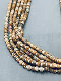 The Best Vintage Santo Domingo Tan Heishi Necklace Old-Nativo Arts