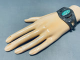 Early Century Vintage Native American Navajo Royston Turquoise Sterling Silver Bracelet-Nativo Arts