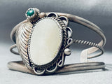 Amazing Vintage Native American Navajo Len Cadmen Turquoise Shell Bracelet-Nativo Arts