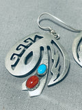 Fantastic Vintage Native American Navajo Sleeping Beauty Turquoise Sterling Silver Earrings-Nativo Arts