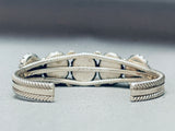 One Of The Best Vintage Native American Navajo Spiderweb Turquoise Sterling Silver Bracelet-Nativo Arts