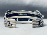 Heavy Morenci Turquoise Vintage Native American Navajo Sterling Silver Bracelet