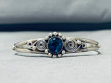 Beautiful Vintage Native American Navajo Paua Shell Sterling Silver Bracelet-Nativo Arts