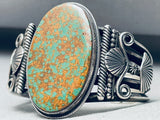 The Best Gary Reeves Vintage Green Turquoise Sterling Silver Bracelet-Nativo Arts