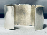 The Best Jim Linkin Vintage Native American Navajo Gaspeite Sterling Silver Bracelet-Nativo Arts