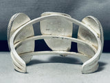 Massive Native American Navajo Signed 3 Honeybee Sterling Silver Bracelet-Nativo Arts