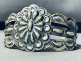 Silver Is My Sheild! Vintage Native American Navajo Hand Repoussed Sterling Bracelet-Nativo Arts