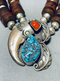 The Best Wide Heishi Vintage Native American Navajo Turquoise Sterling Silver Choker Necklace-Nativo Arts