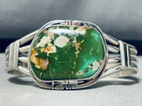 Damale Turquoise!! Vintage Native American Navajo Sterling Silver Rare Bracelet-Nativo Arts