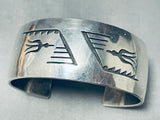 Best Friends Soaring Bird Vintage Native American Navajo Sterling Silver Bracelet-Nativo Arts