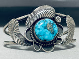 James Lee Vintage Native American Navajo Carico Lake Turquoise Sterling Silver Bracelet-Nativo Arts