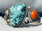 R.c. Little Important Vintage Native American Navajo Turquoise Sterling Silver Bracelet-Nativo Arts