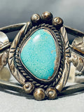 Classic Vintage Native American Navajo Royston Turquoise Sterling Silver Bracelet-Nativo Arts