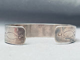 6 Inch Wrist One Of Most Unique Vintage Southwest Sterling Silver Bracelet-Nativo Arts