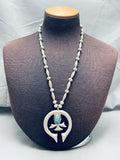 Best Vintage Native American Navajo Spiderweb Turquoise Sterling Silver Necklace-Nativo Arts
