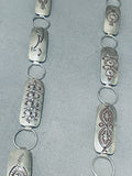 170 Grams Signed Vintage Fascinating Vintage Native American Navajo Sterling Silver Concho Belt-Nativo Arts