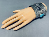 Gigantic Gecko Native American Lizard Sterling Silver Bracelet Cuff-Nativo Arts